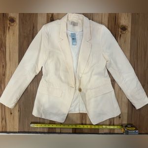 NWT Loft Petite Modern Blazer Size 6P Cream color